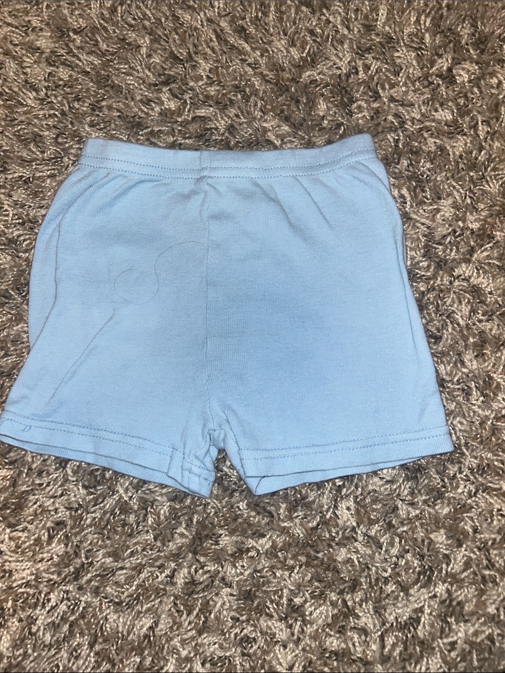 Men's Light Blue Cotton Shorts